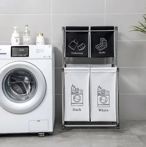 New Laundry Hamper 2 Tier Laundry Sorter