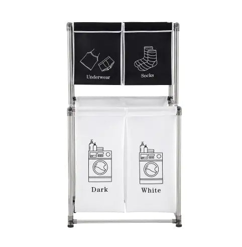 New Laundry Hamper 2 Tier Laundry Sorter