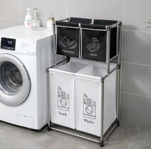 New Laundry Hamper 2 Tier Laundry Sorter